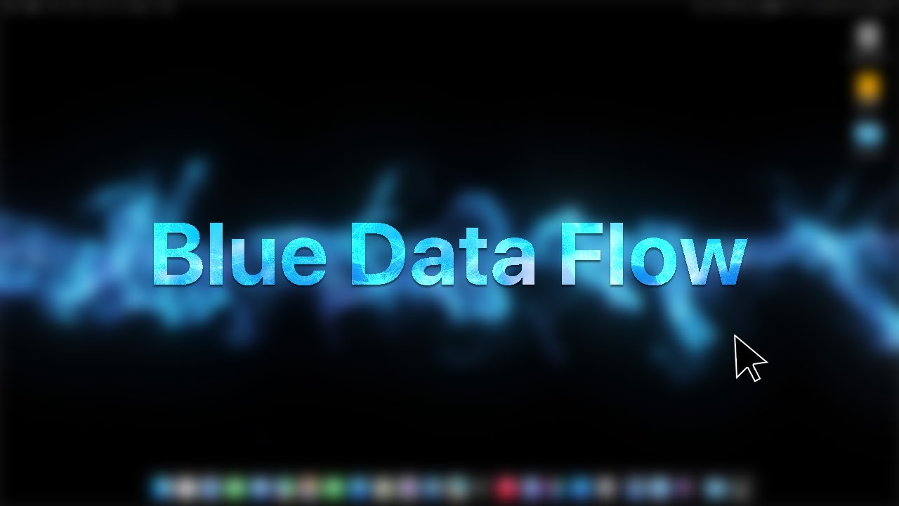 Blue Data Flow | Tech Ambient Desktop Background Loop ♬ #DesktopScreen