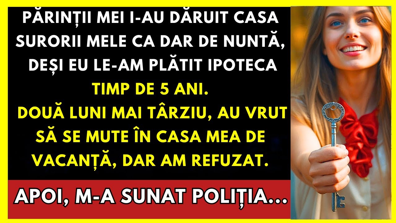 Părinții Mei I-au Dat Casa Surorii Mele, Deși Eu Am Plătit Ipoteca Lor Timp De 5 Ani...