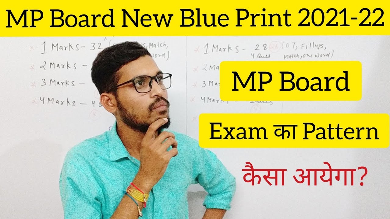 MP Board Exam Pattern Class 9th to 12th 2021-22 I MP Board New Blue Print 2022