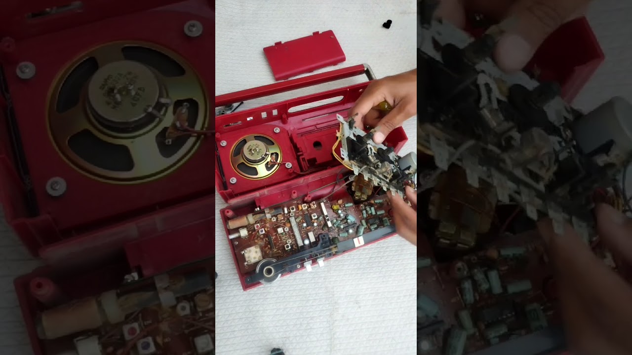 SONY TAPE Recorder Model No.CFM-135S.   Belt Change&#taperecorder#love