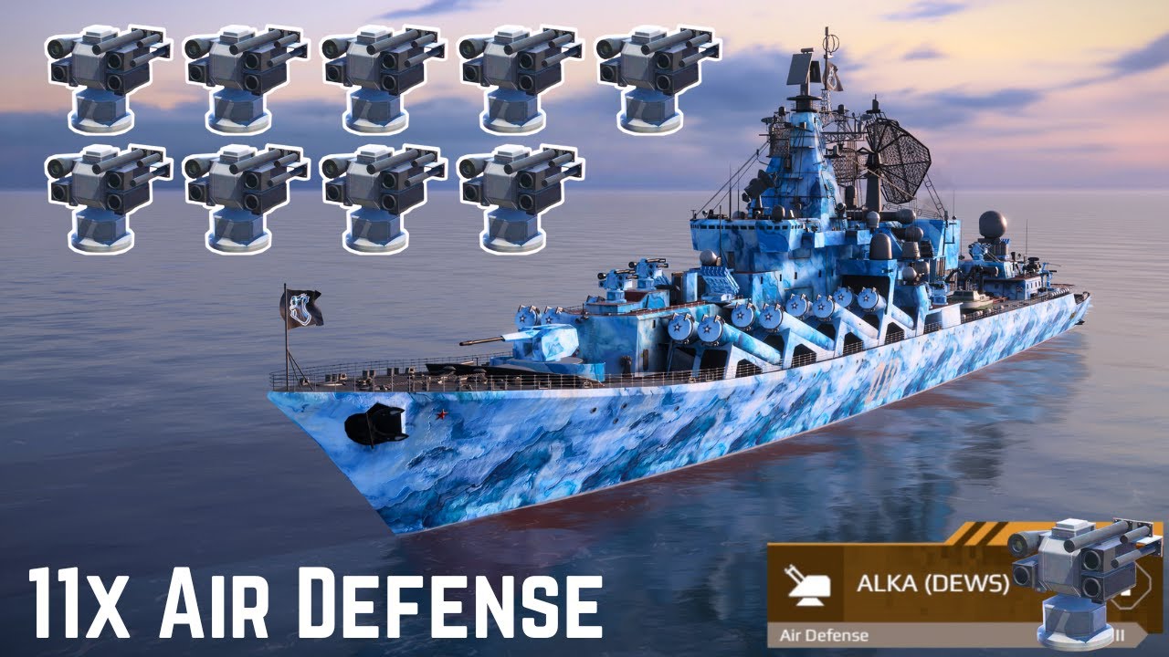 RF Varyag - With 11x 🔥 Full Laser Air Defence ☠️ ALKA (DEWS) - modern warships