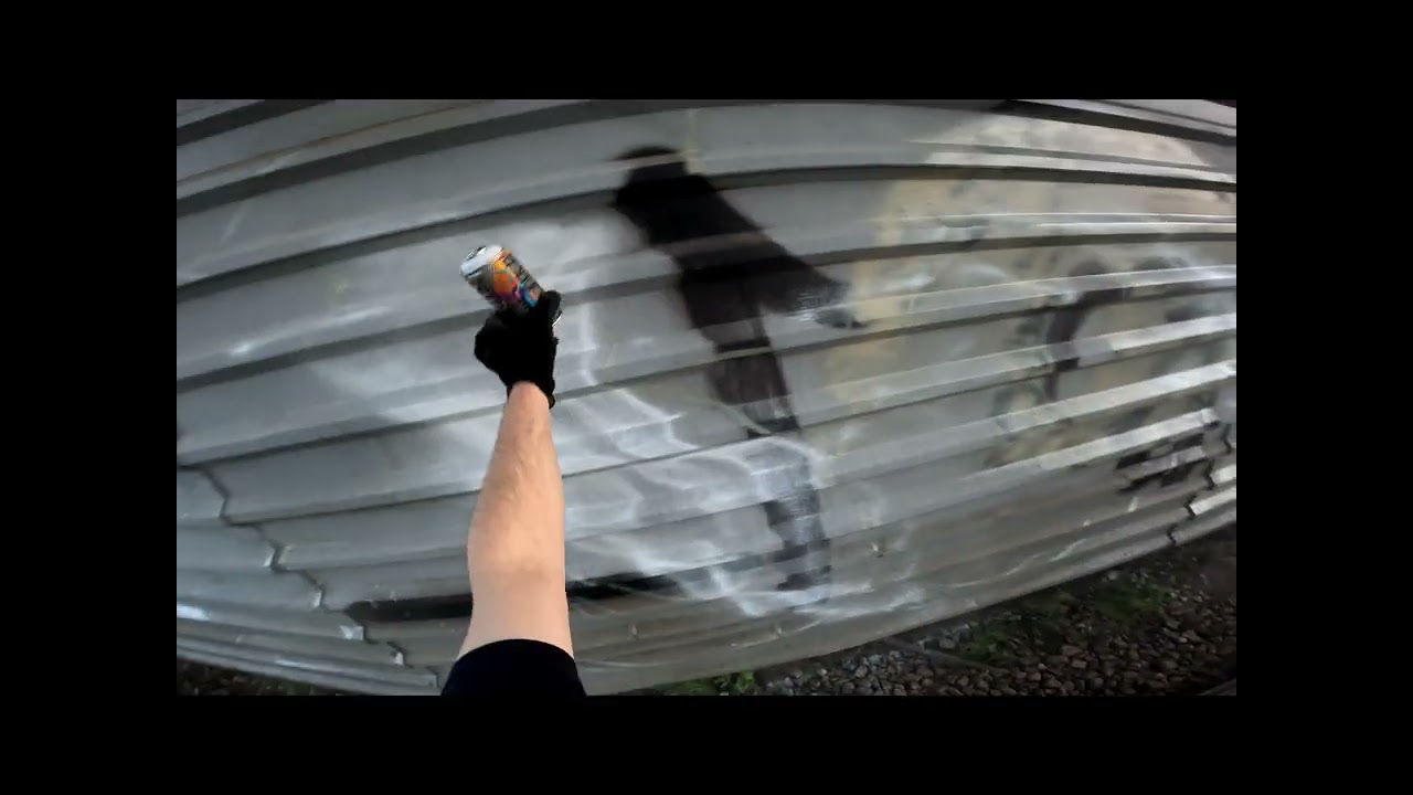 Graffiti weekend/ train line. Explosion of paints