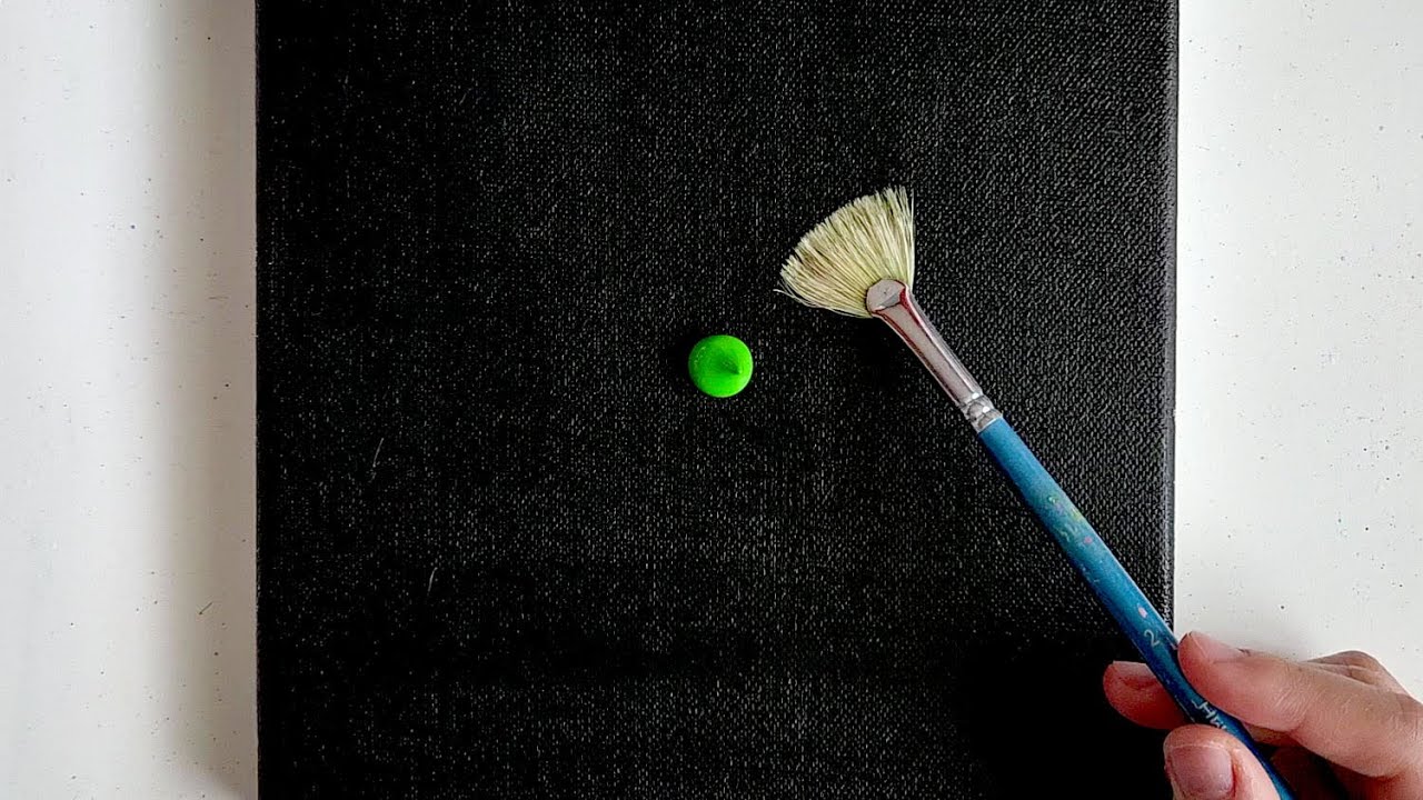 Легкий способ рисовать пейзаж водопада в лесу / Акриловая краска