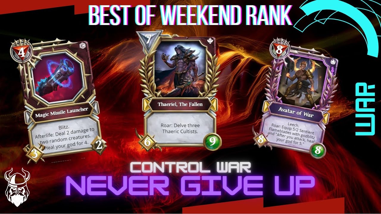 Rule: Never give up! Best of weekend rank with control war, close games Arthas, Apocalypse GG