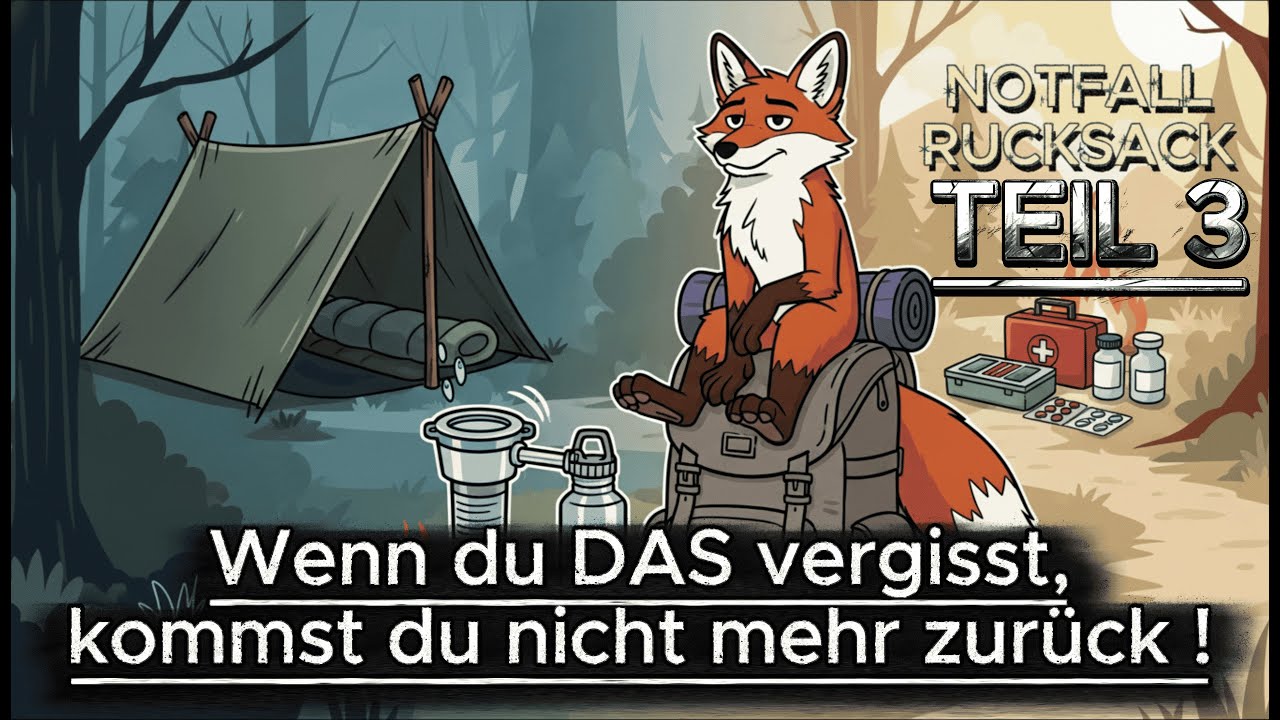 Wenn du DAS vergisst, bringt dich dein Rucksack nicht nach Hause ! Notfall-Rucksack Teil 3