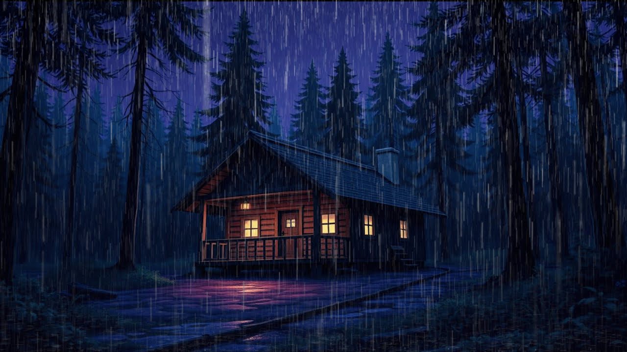 Fall Asleep Fast with Rain & Thunder 🌧️ Deep Sleep Ambience Sounds