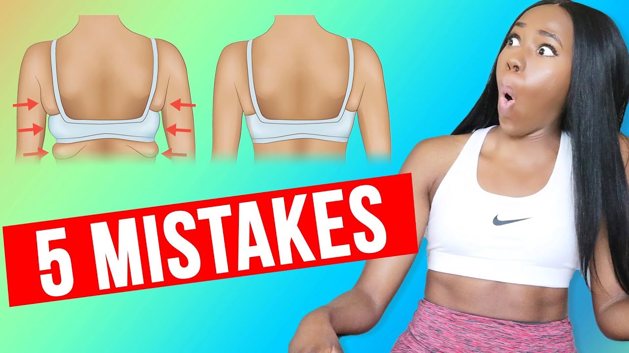 5 Home Workout Mistakes - KILLING YOUR RESULTS! - ep4. arm fat, chest, back fat exercises