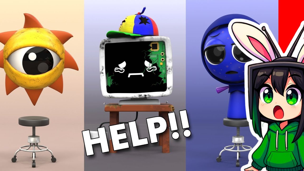 ¡AYUDA a SPRUNKI, a Sr. Sun, Jevin y al Sr. Fun Computer! 😱 | sameeKG Reacciona