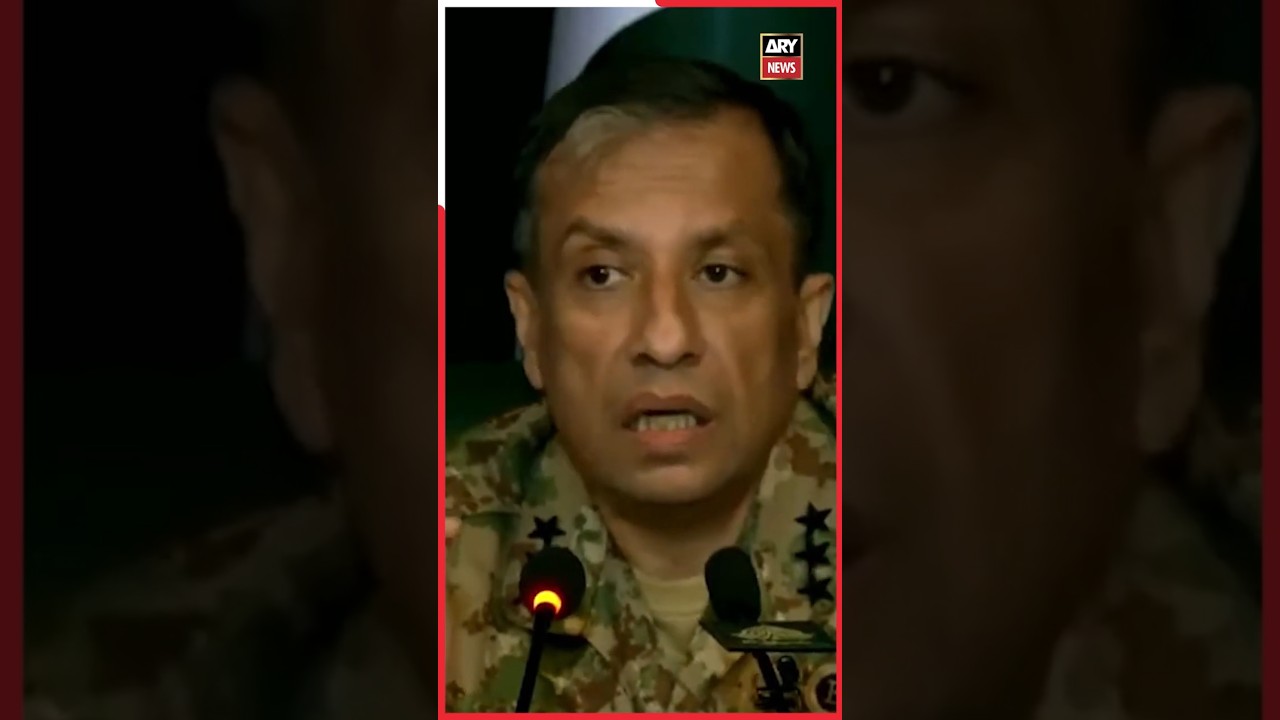 DG ISPR Ahmed Sharif's important statement #dgispr #pakistan #markaehaq #shorts #arynews