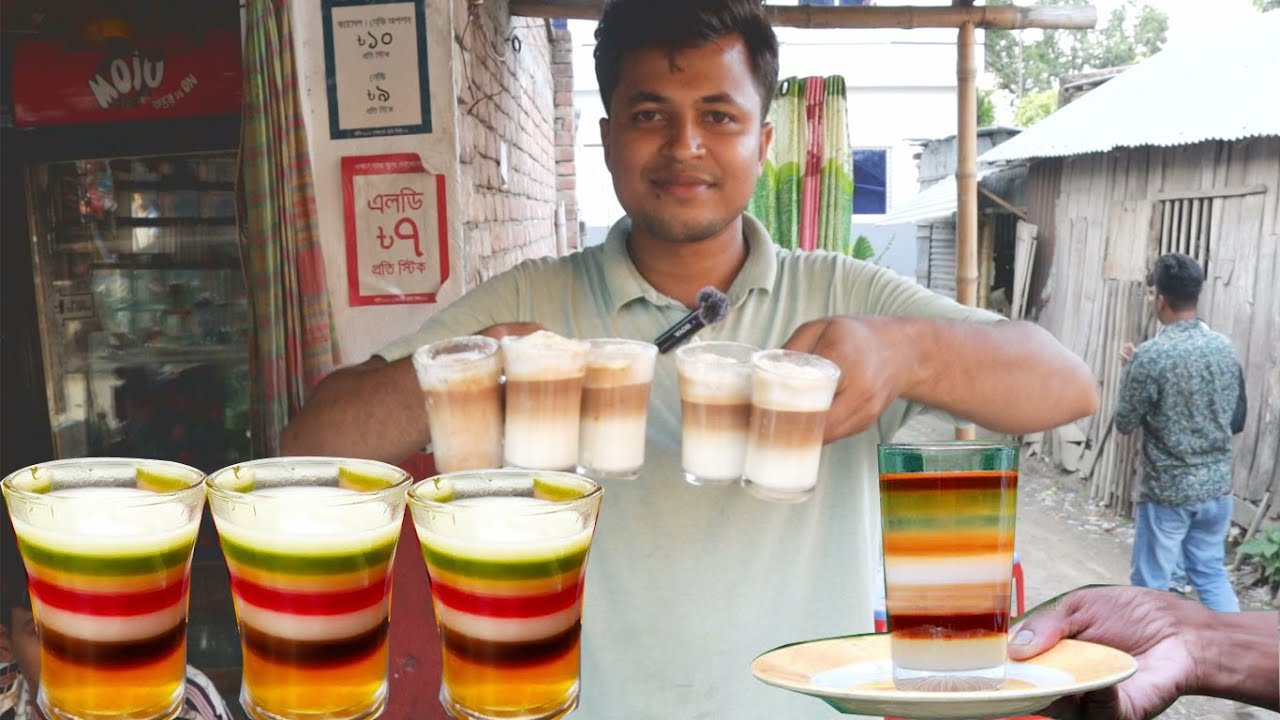 যশোরে পাওয়া যাচ্ছে সুস্বাদু  ৪  কালারের চা সহ বিভিন্ন রকমের চা ।