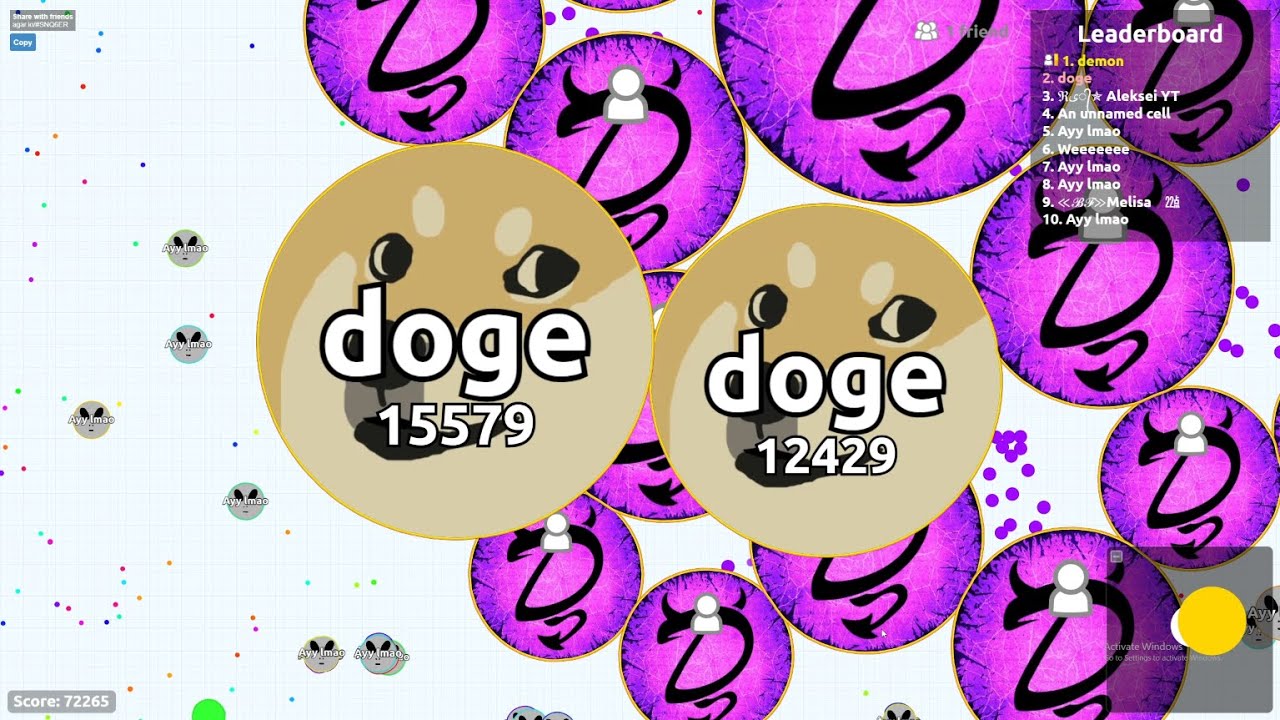 Agar.io - When 2 Solo Players Try Party Mode
