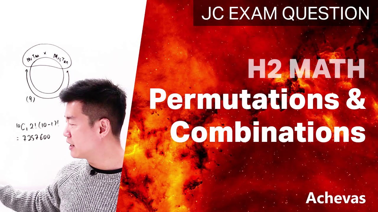 Permutations & Combinations - JC H2 Math | NJC 2019 Exam Question #h2math #statistics #achevas