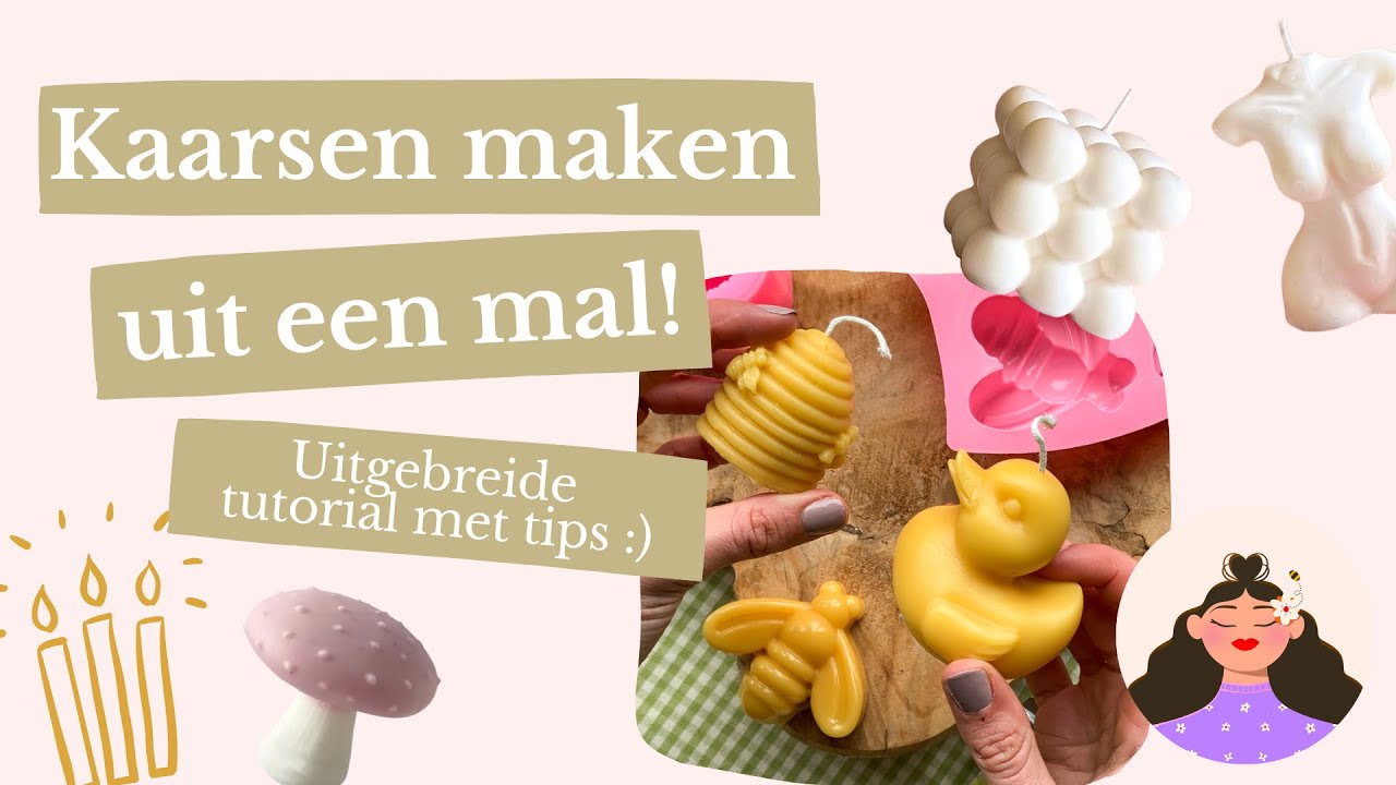 Kaarsen uit een mal | Kaarsen maken met een kaarsen mal, zo doe je dat!