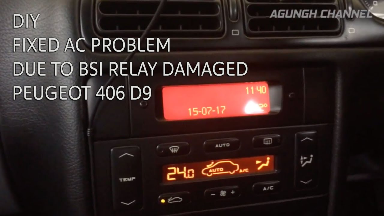 How To Replace AC Relay in BSI Unit - PEUGEOT 406
