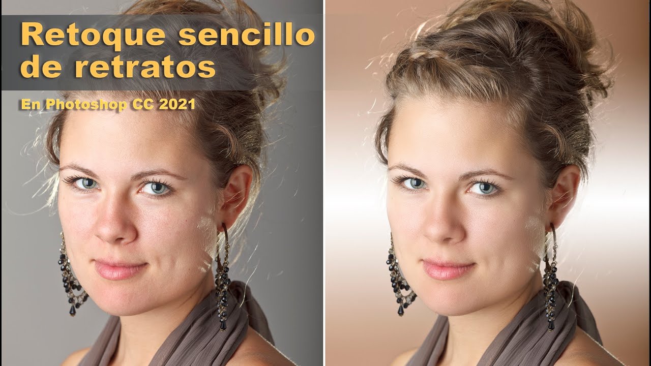Retoque sencillo de retratos con Photoshop CC 2021