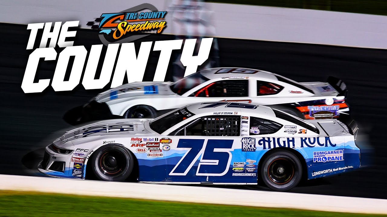 Side by side racing at Tri County! Late model stock racing in Hudson NC with Landon Huffman!