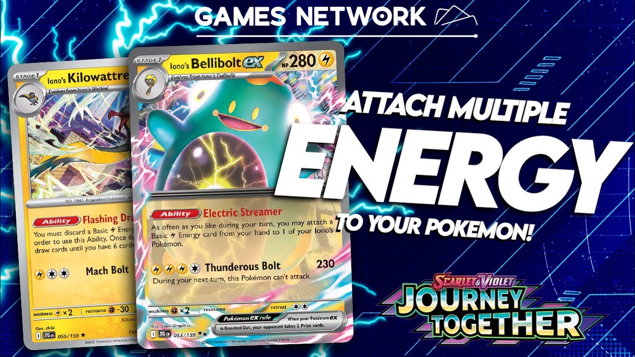 Attach Multiple Energy! Iono's Bellibolt ex Deck Profile (Journey Together) ⚡