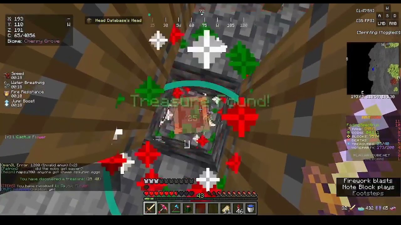 All 40 Hidden Treasures around the HayCube server