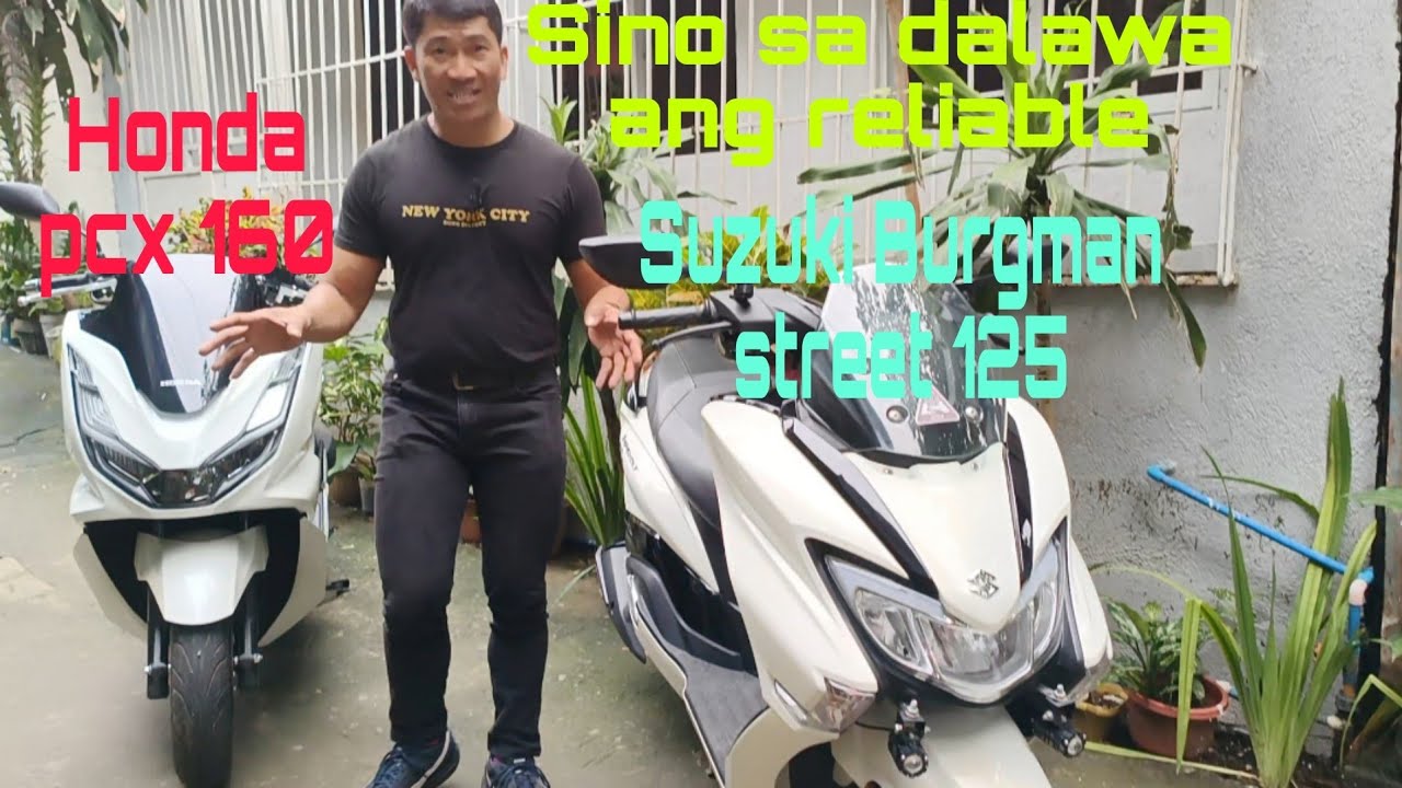 Honda PCX 160 vs Suzuki Burgman street 125 comparison @byahenifrank1015