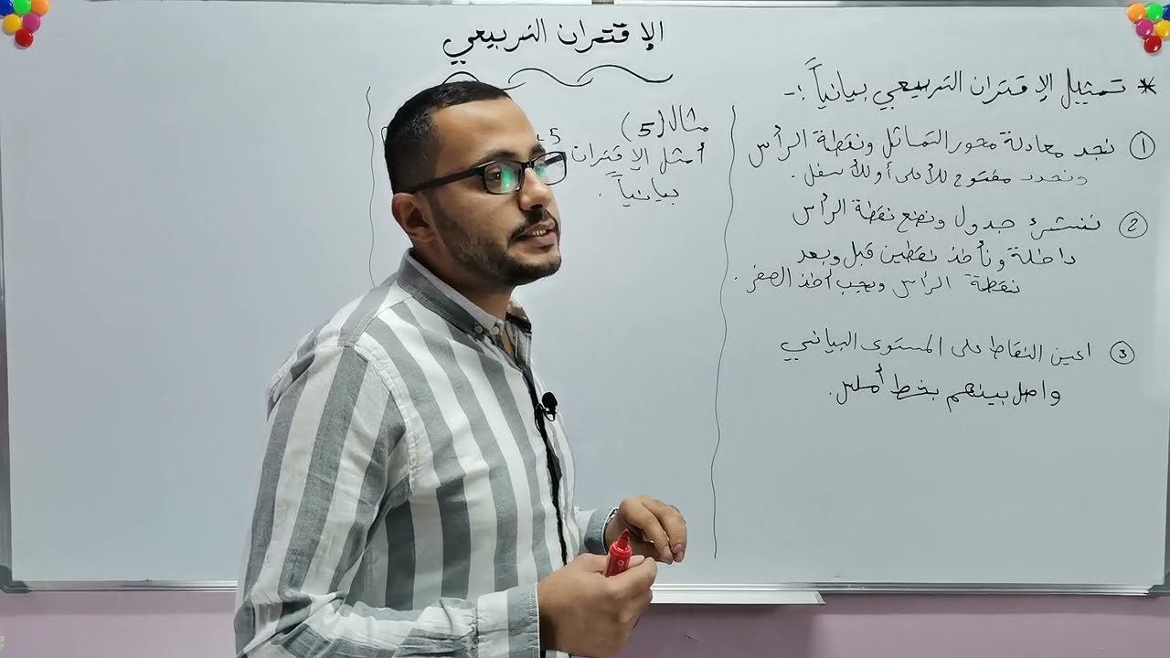الصف التاسع/الاقتران التربيعي /ج3