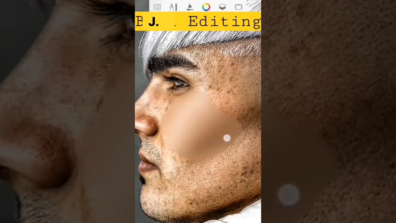 oily face smooth editing new trick 2023 😍 #sketchbookediting  #shorts #photoediting #youtubeshorts
