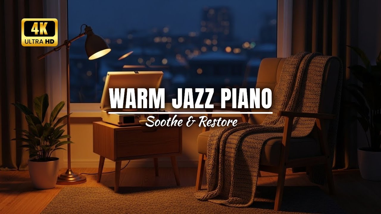 Warm Jazz Piano Embrace: Emotional Music to Soothe and Restore