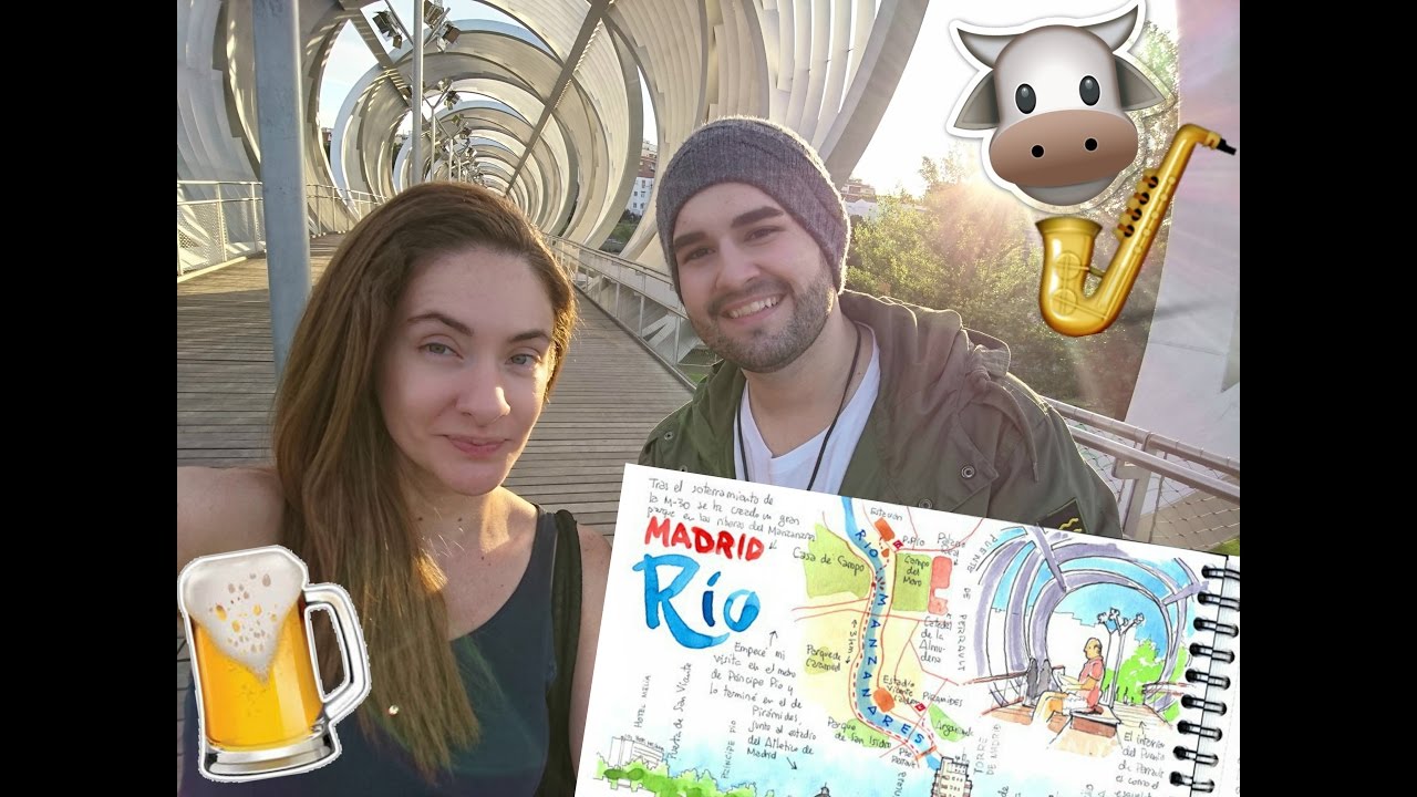 Passeio no parque #MadridRío com Felipe de Toro, do canal AquiEmMadrid