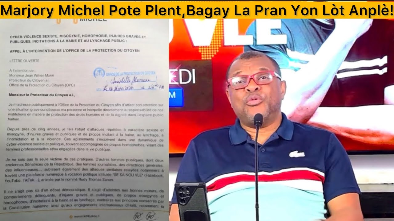 Bagay La Pran Yon Lòt Anplè Marjory Michel Pase Alaksyon,Rudy Sanon Sèmante Li Pap Pran Nan Presyon