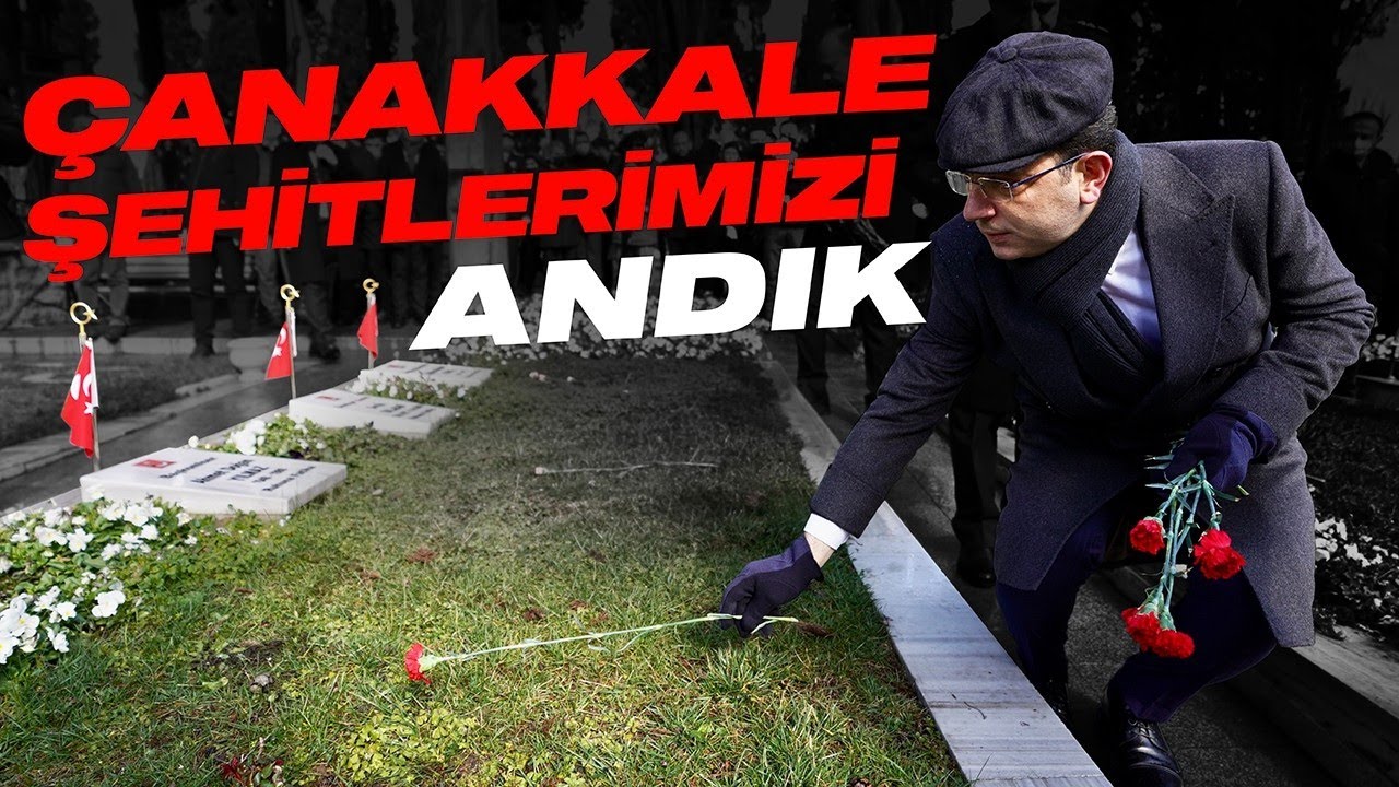 EDİRNEKAPI ŞEHİTLİĞİ'NDE ÇANAKKALE ŞEHİTLERİMİZİ ANDIK