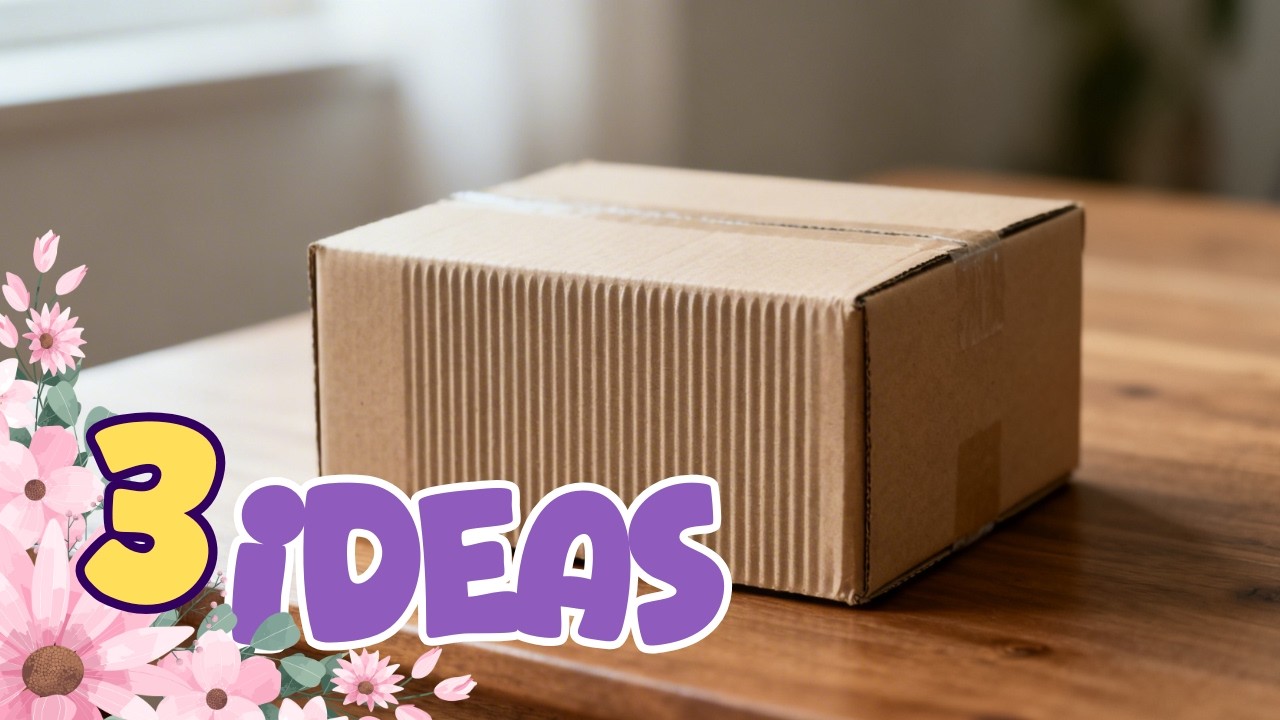 3 DIY Cardboard Box Crafts You Can Make in One Hour