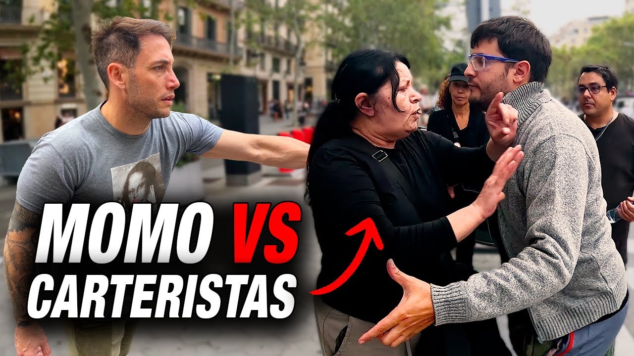 CAZANDO CARTERISTAS con MOMO en el CENTRO de BARCELONA