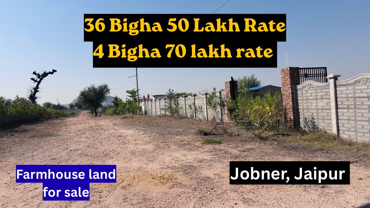 Farmhouse Land for sale in Jaipur | 36 Bigha 50 Lakh Rate