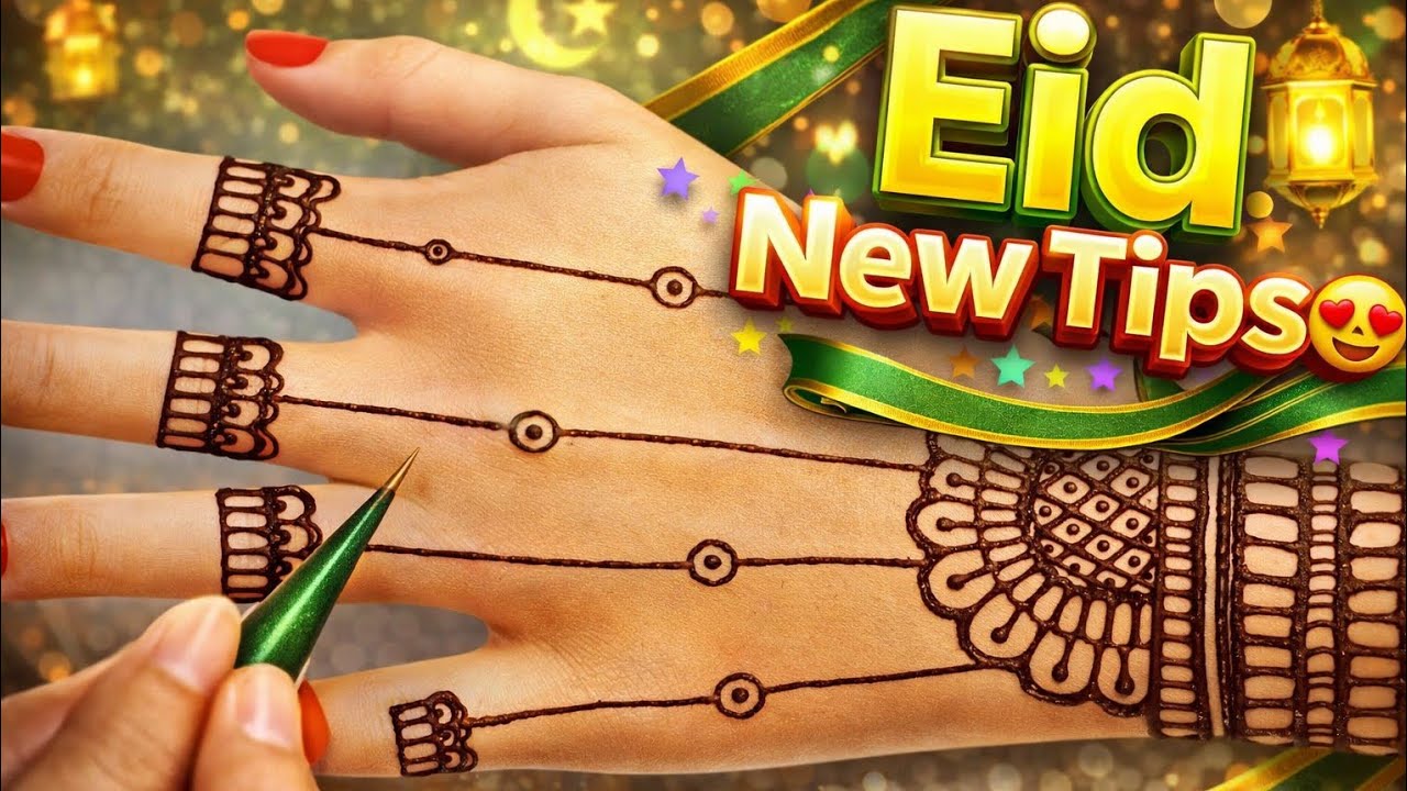 Ramzan Special Stylish Mehndi Design for Hands | Easy Arabic Design 2026 || Aesthetic Eid Mehandi 
