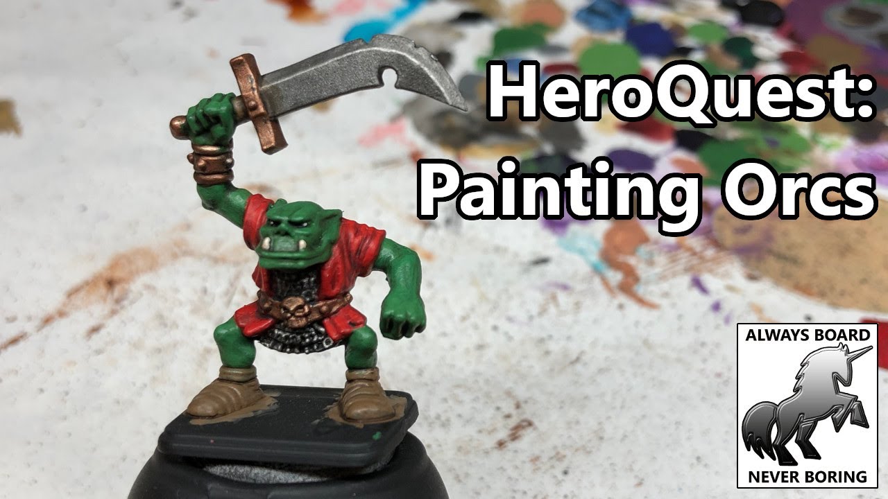 Как покрасить орков в HeroQuest | Простое руководство по покраске орков (орков или орруков) | Her...