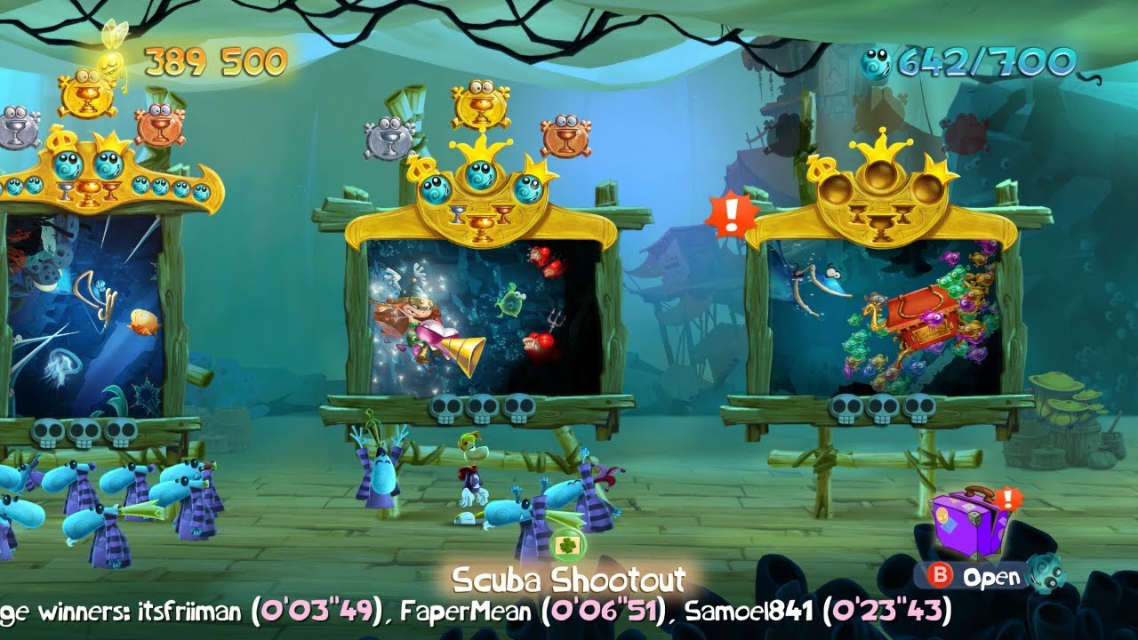 Walkthrough: Rayman Legends 100% - Scuba Shootout