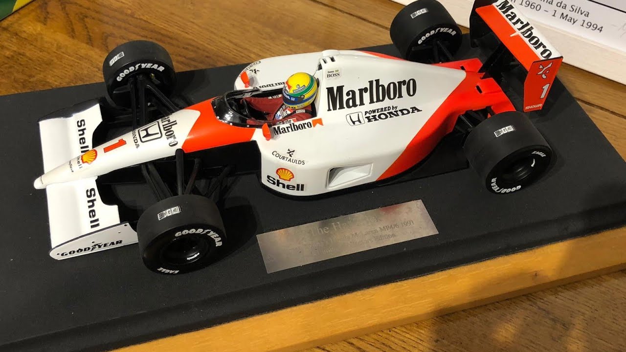 1/18 Minichamps Ayrton Senna 1991 'Marlboro' conversion Mclaren MP4/6 Honda Japanese -Diecast Review