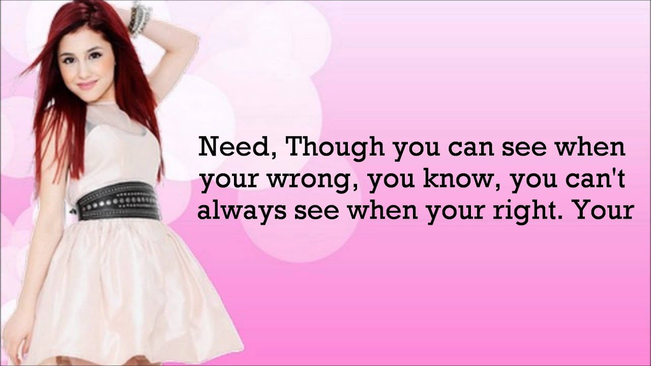 Ariana Grande Vienna Lyrics On Screen