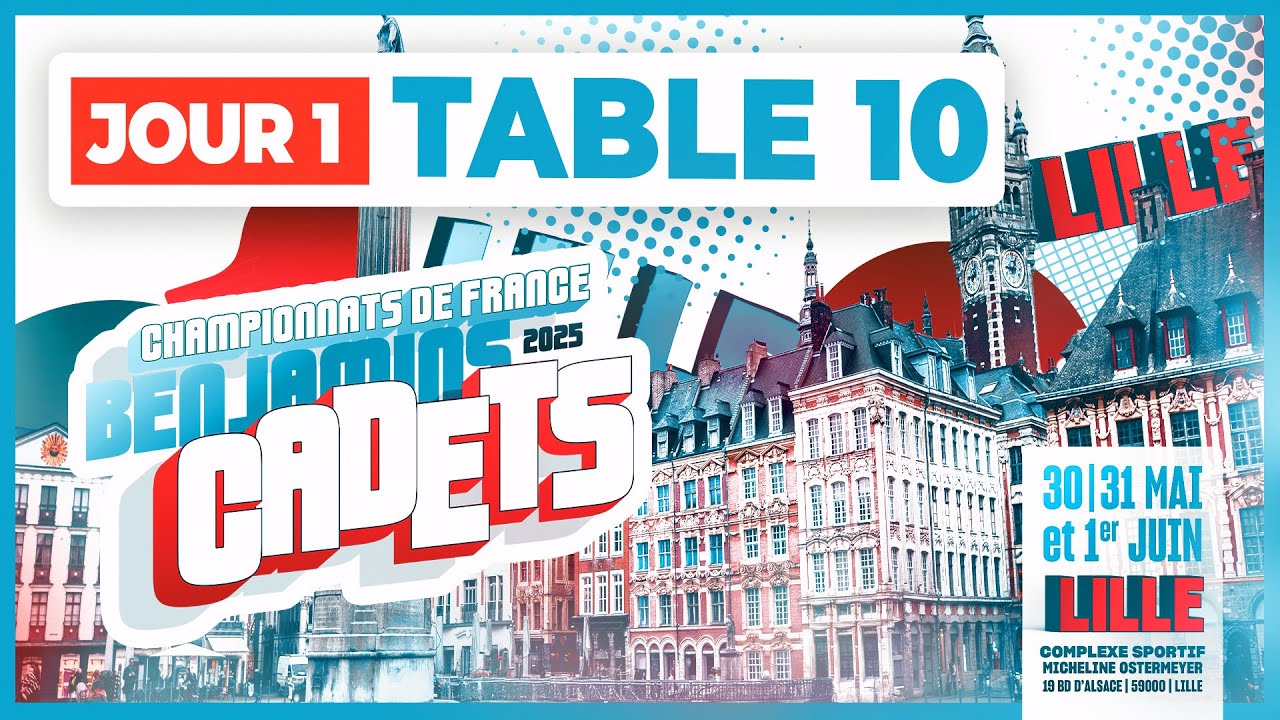 LIVE! | T10 | Jour 1 | Championnats de France Benjamins/Cadets 2025