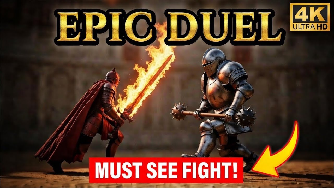 GLADIATOR OF FIRE vs. THE IRON GIANT | Epic Colosseum Battle ⚔️