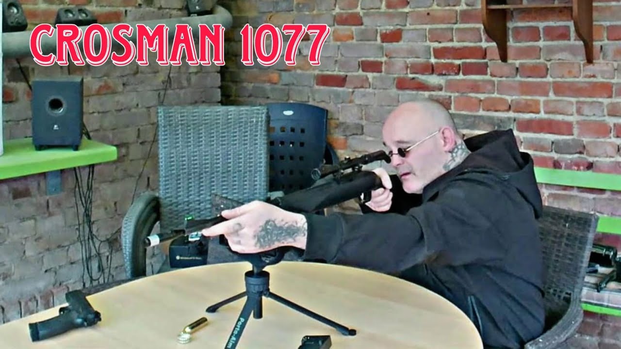Crosman 1077 Test und Zielfernrohr einballern 😁🤠💥