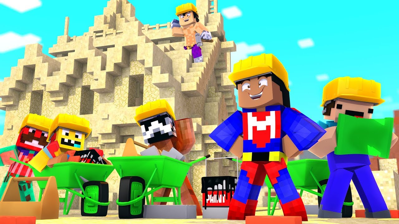 *MINECRAFT CON NOOBS* VEGETTA777 CONSTRUYE MI NUEVA CASA 😱