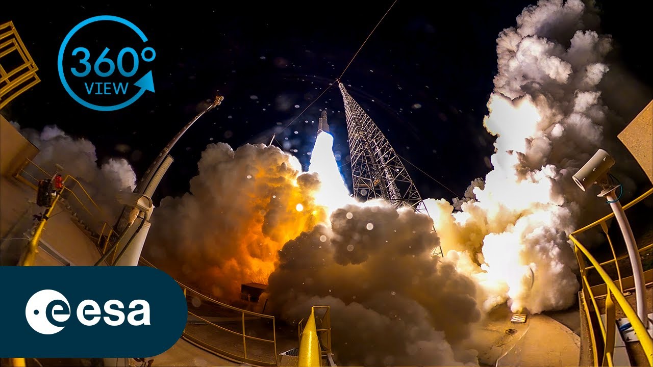 Final Ariane 5 liftoff | 360&deg; view of launch