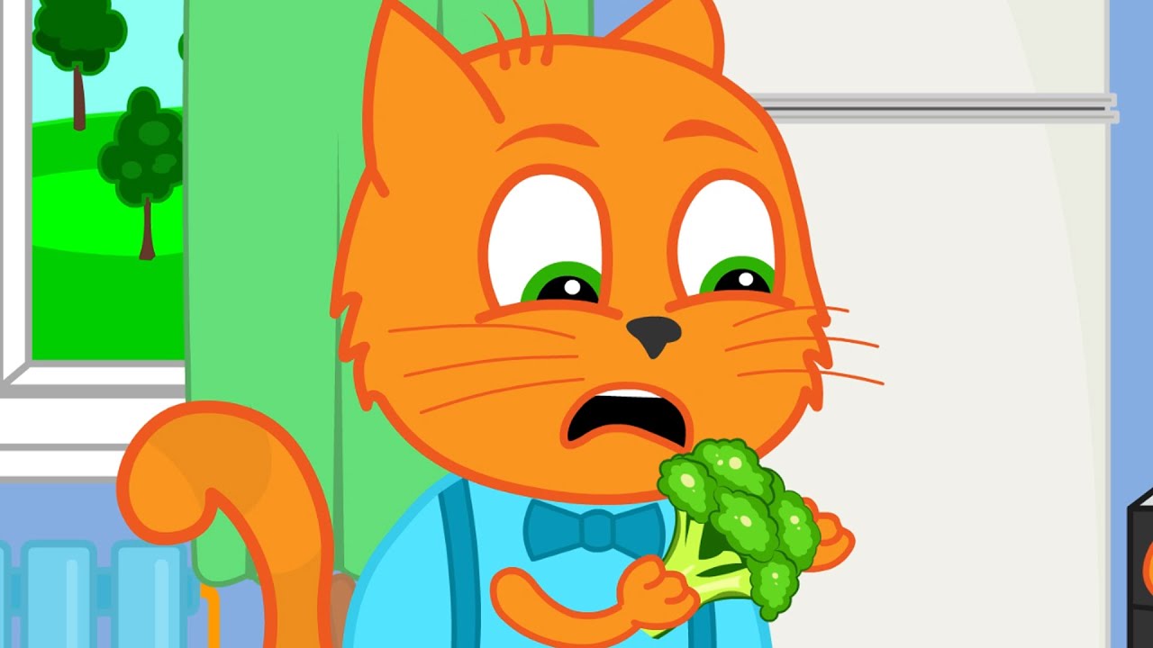 Família de Gatos - Concurso de Comida Familiar Desenho Infantil em Português
