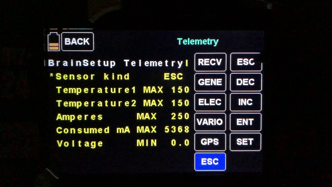 Graupner MZ-24 настройка Brain2 через передатчик