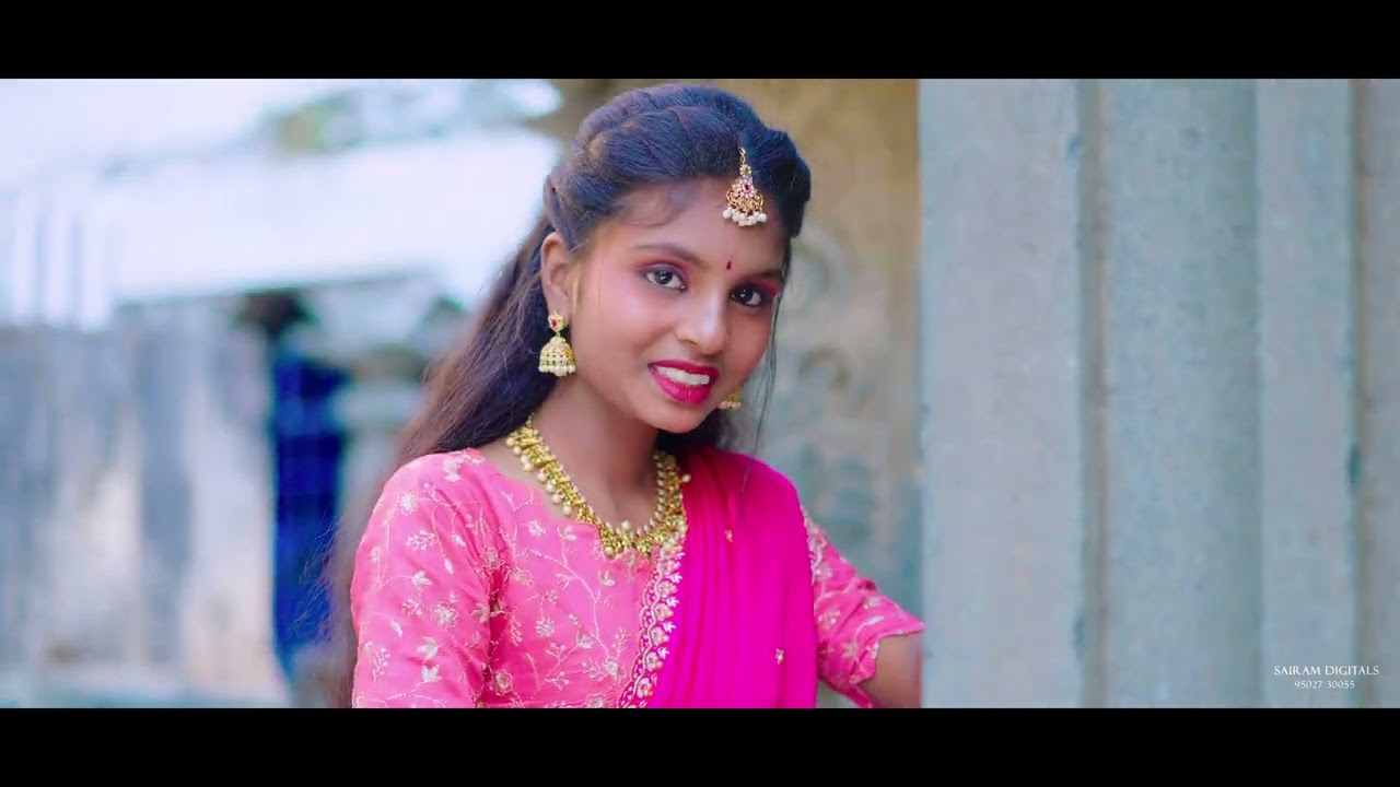 Saanvi - Manaswini SAREE CEREMONY PRE SHOOT 4K//SAIRAM DIGITAL   SURYAPET9502730055