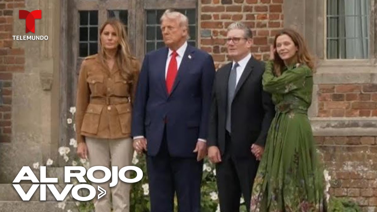 Trump y Melania cumplen el segundo día de su visita al Reino Unido | Al Rojo Vivo | Telemundo