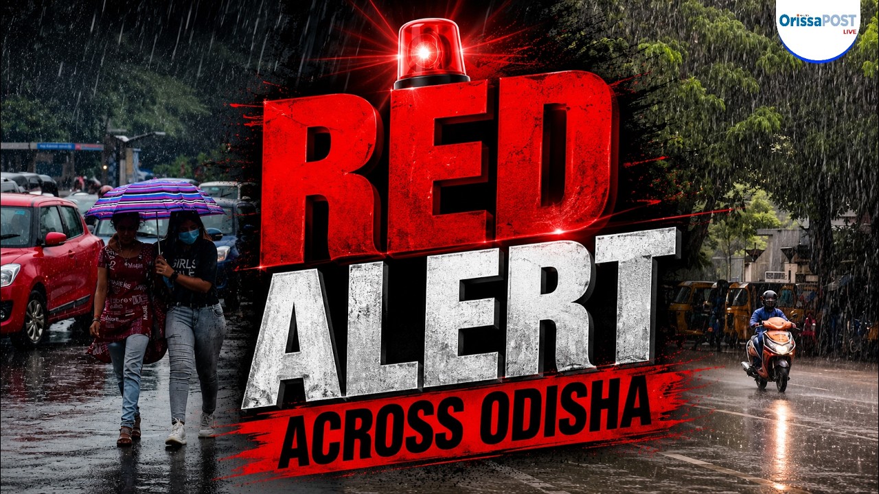 Depression over Bay of Bengal to hit Odisha | IMD issues Red Alert for heavy rain