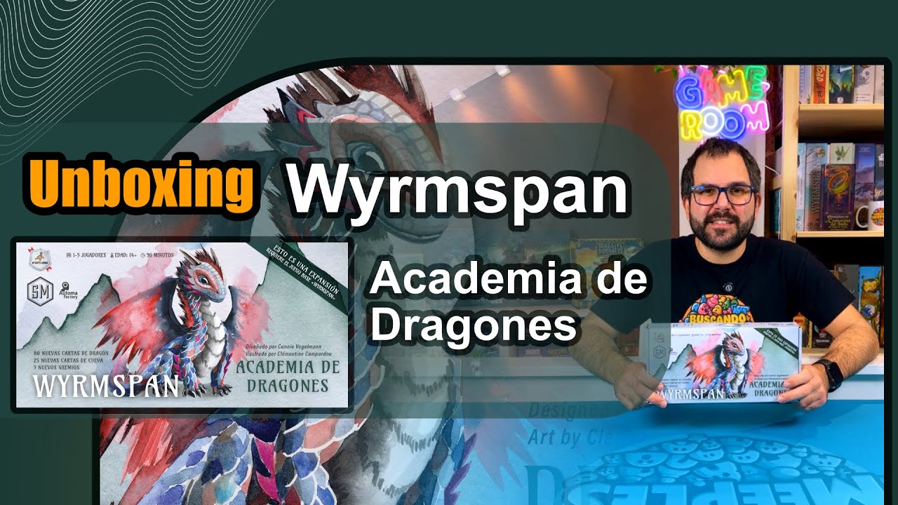 Unboxing de Wyrmspan: Academia de Dragones 🐉
