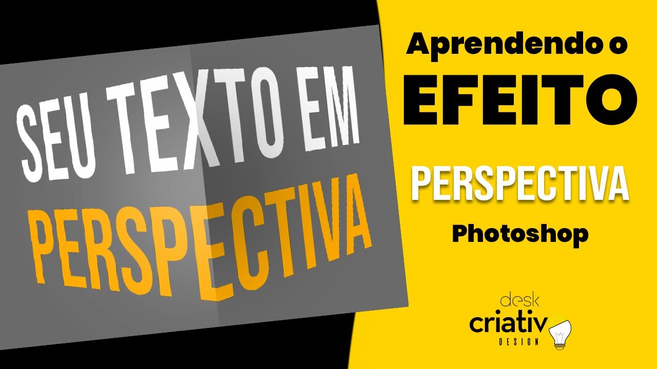 Como fazer TEXTO em PERSPECTIVA ( Tutorial Photoshop )