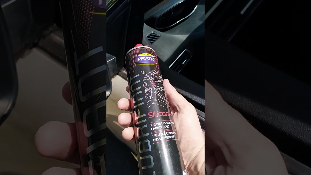 Lubrifier vitre de portière de voiture afin qu'elle ne grince plus !